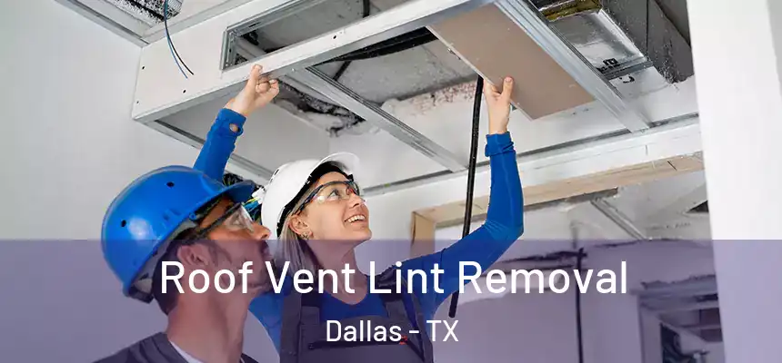 Roof Vent Lint Removal Dallas - TX